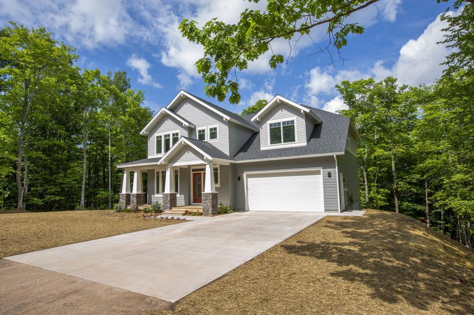 Exterior siding on custom home supplied by McGann Building Supply