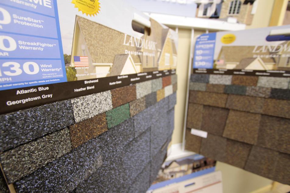 Roofing shingles for sale at McGann Building Supply
