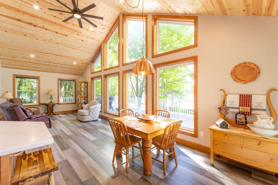 Twin Lakes home - interior windows supplied by McGann